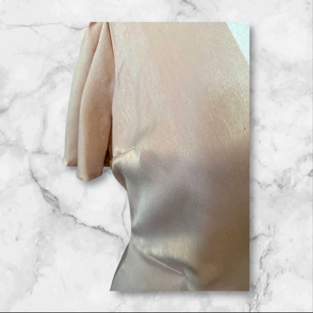 J.O.A. Just One Answer Baby Pink Wrap Dress Open Front w/Short Lining Dress. S - Picture 8 of 12